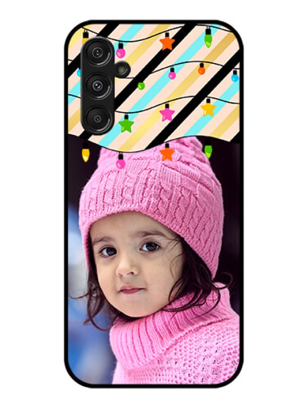 Custom Samsung Galaxy M34 5G Custom Glass Mobile Case - Lights Hanging Design