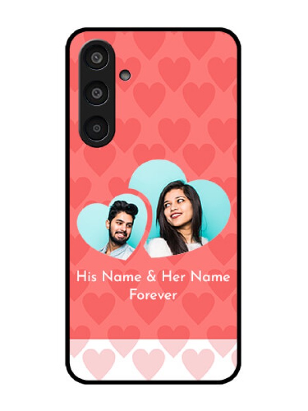 Custom Samsung Galaxy M35 5G Custom Glass Phone CaseCouple Pic Upload Design