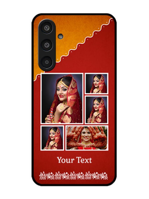 Custom Samsung Galaxy M35 5G Custom Glass Phone CaseWedding Pic Upload Design