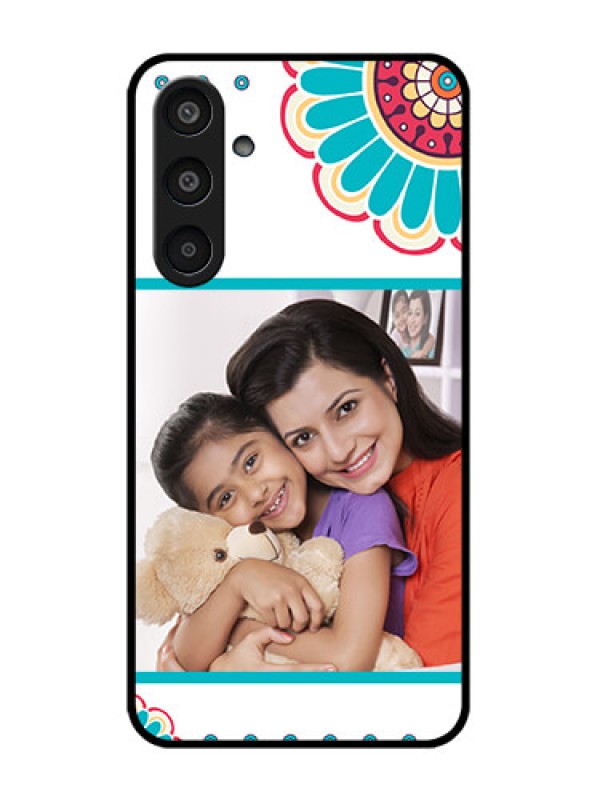 Custom Samsung Galaxy M35 5G Custom Glass Phone CaseFlower Design
