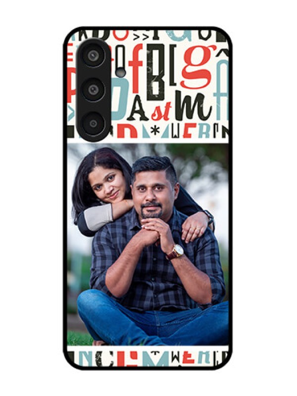 Custom Samsung Galaxy M35 5G Custom Glass Phone CaseAlphabet Design