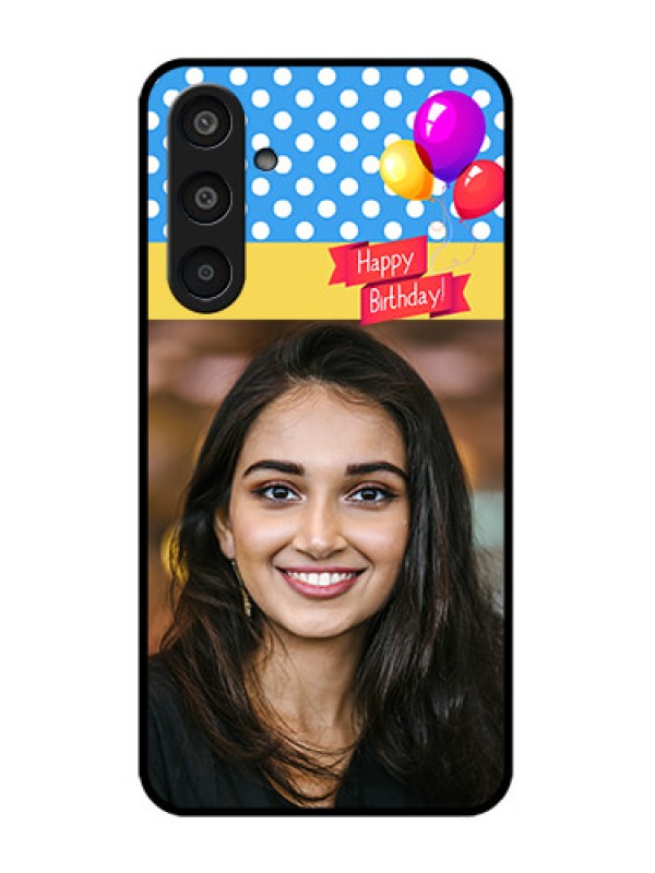 Custom Samsung Galaxy M35 5G Custom Glass Phone CaseHappy Birthday Design
