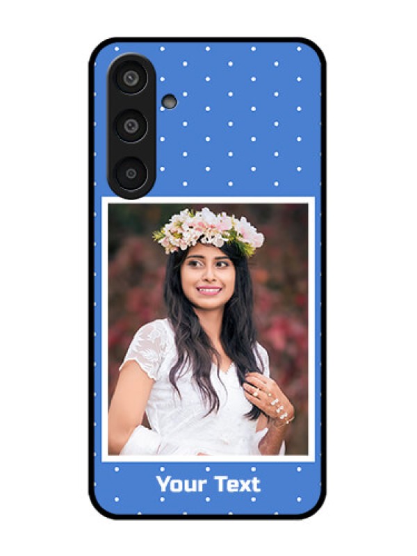 Custom Samsung Galaxy M35 5G Custom Glass Phone CasePolka Dots Design
