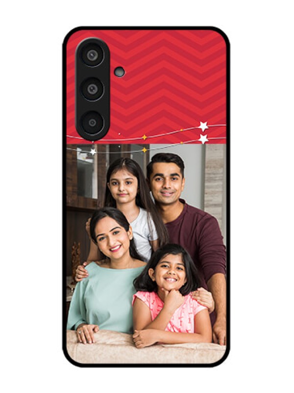 Custom Samsung Galaxy M35 5G Custom Glass Phone CaseHappy Family Design