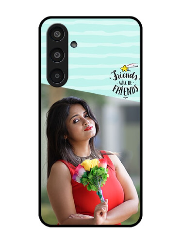 Custom Samsung Galaxy M35 5G Custom Glass Phone CaseFriends Picture Icon Design