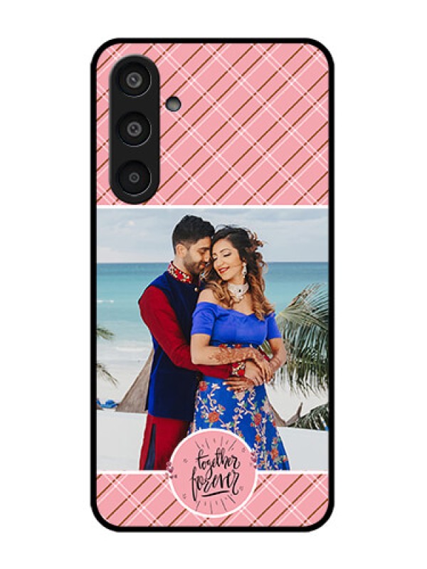 Custom Samsung Galaxy M35 5G Custom Glass Phone CaseTogether Forever Design