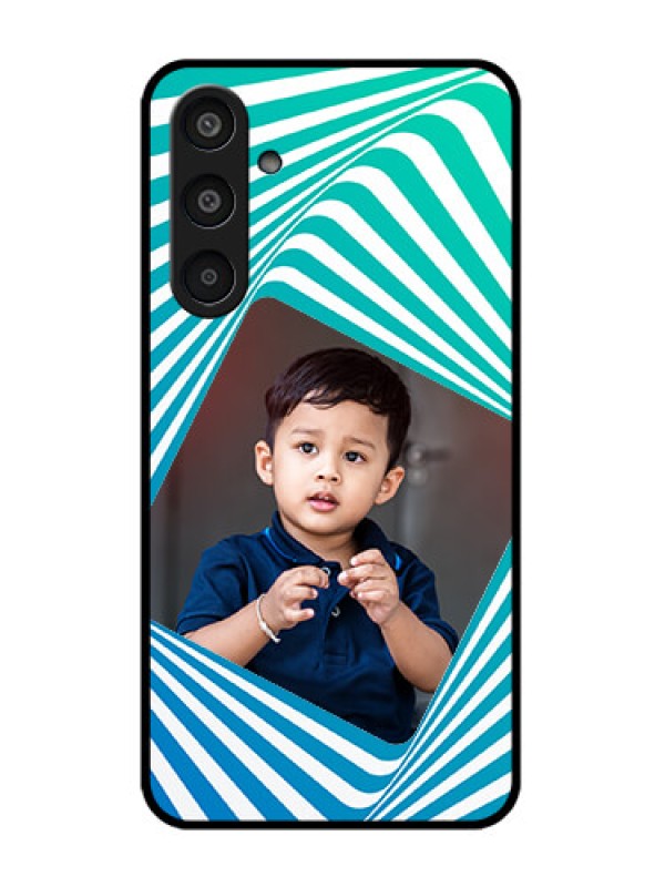 Custom Samsung Galaxy M35 5G Custom Glass Phone CaseAbstract Spiral Design