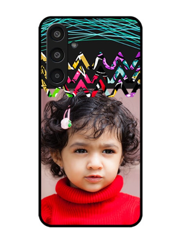 Custom Samsung Galaxy M35 5G Custom Glass Phone CaseNeon Abstract Design