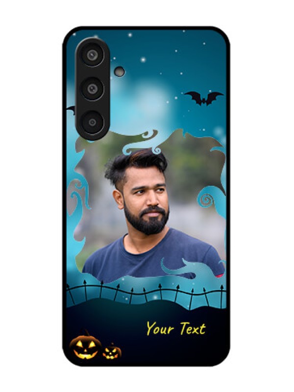 Custom Samsung Galaxy M35 5G Custom Glass Phone CaseHalloween Frame Design