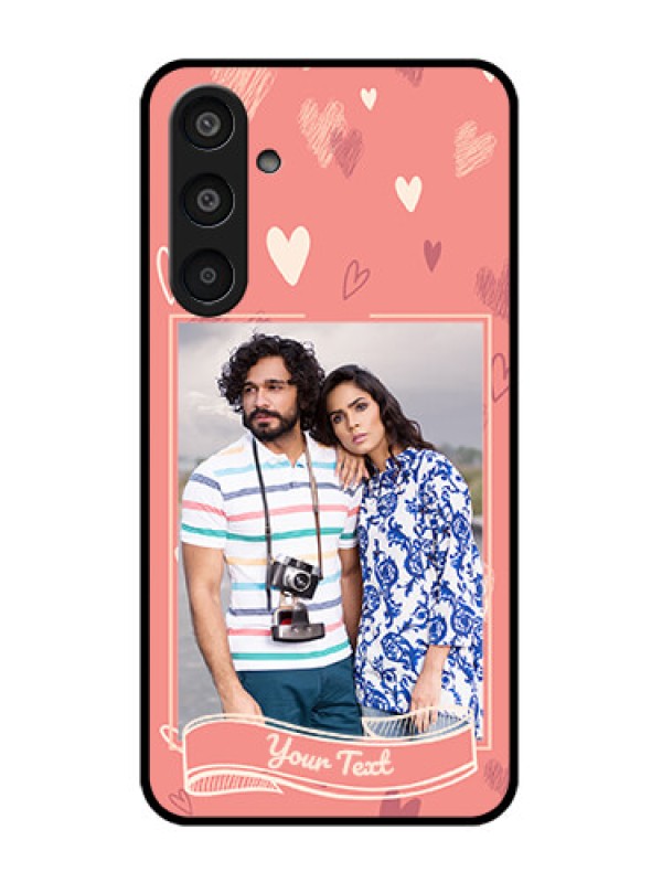 Custom Samsung Galaxy M35 5G Custom Glass Phone CaseLove Doodle Art Design