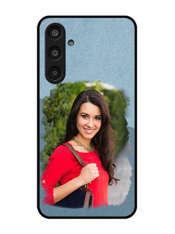 Custom Samsung Galaxy M35 5G Custom Glass Phone CaseGrunge Line Art Design