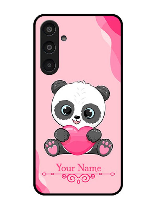Custom Samsung Galaxy M35 5G Custom Glass Phone CaseCute Panda Design