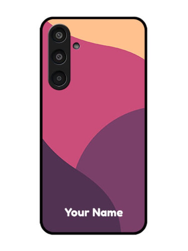 Custom Samsung Galaxy M35 5G Custom Glass Phone CaseMixed Multi - Colour Abstract Art Design