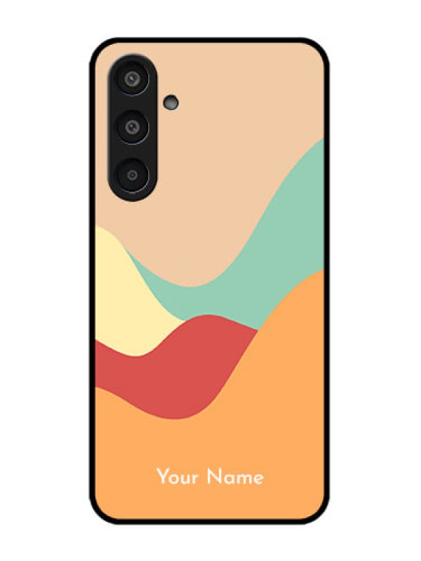 Custom Samsung Galaxy M35 5G Custom Glass Phone CaseOcean Waves Multi - Colour Design