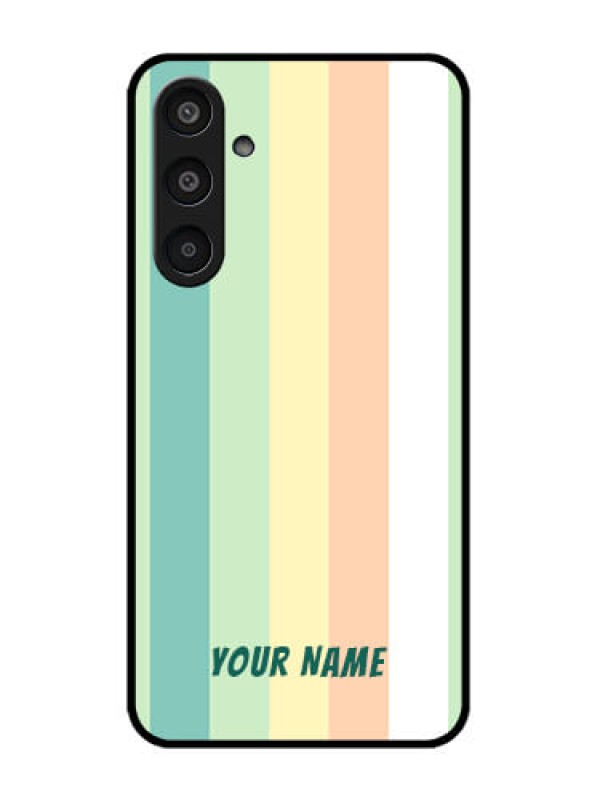 Custom Samsung Galaxy M35 5G Custom Glass Phone CaseMulti - Colour Stripes Design