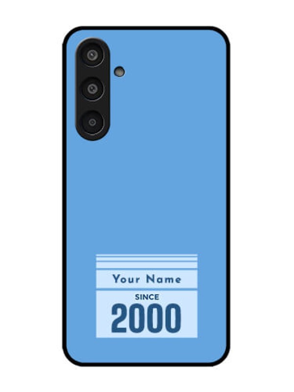 Custom Samsung Galaxy M35 5G Custom Glass Phone CaseCustom Year Of Birth Design