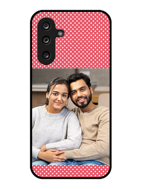 Custom Samsung Galaxy M36 5G Custom Glass Phone Case - White Dotted Design