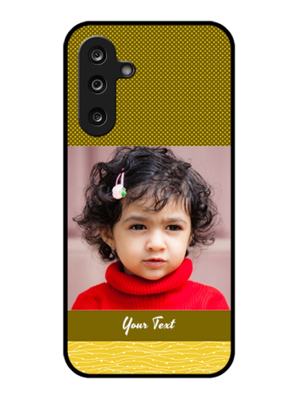 Custom Samsung Galaxy M36 5G Custom Glass Phone Case - Simple Green Color Design