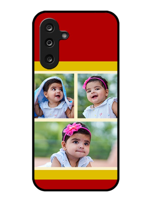 Custom Samsung Galaxy M36 5G Custom Glass Phone Case - Multiple Pic Upload Design