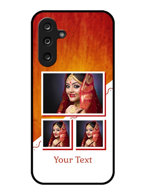 Custom Samsung Galaxy M36 5G Custom Glass Phone Case - Wedding Memories Design