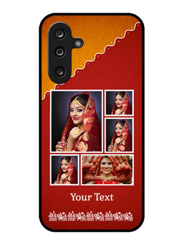 Custom Samsung Galaxy M36 5G Custom Glass Phone Case - Wedding Pic Upload Design