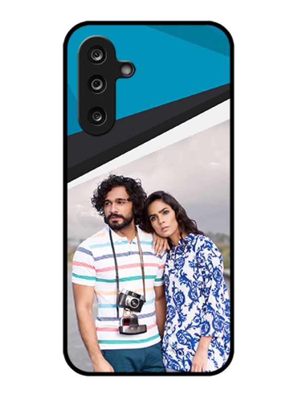 Custom Samsung Galaxy M36 5G Custom Glass Phone Case - Simple Pattern Photo Upload Design