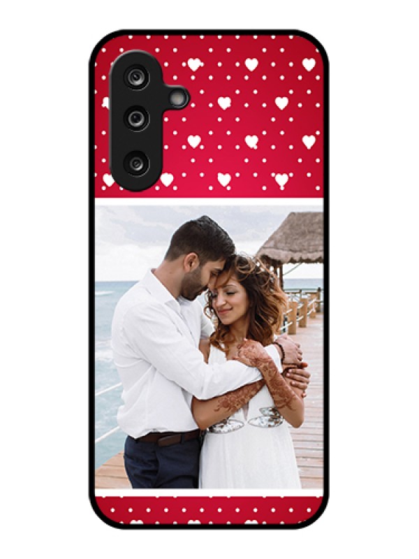 Custom Samsung Galaxy M36 5G Custom Glass Phone Case - Hearts Mobile Case Design