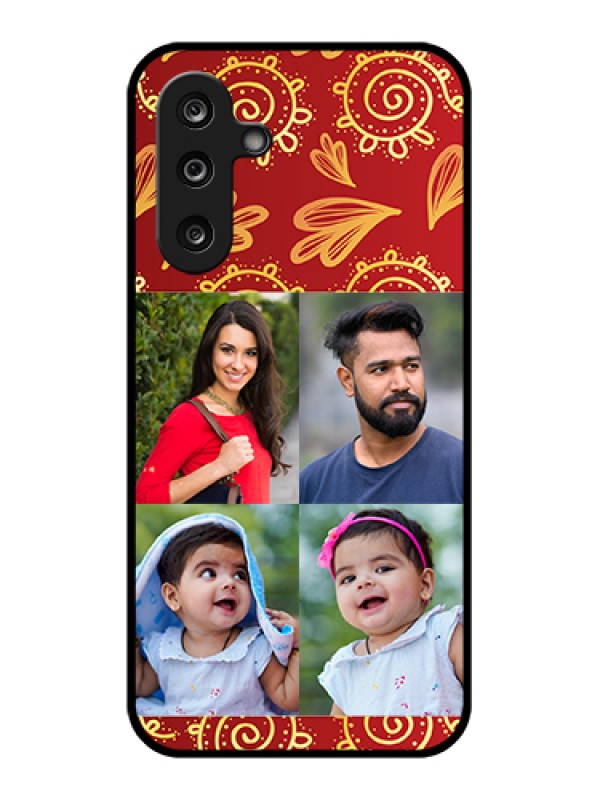 Custom Samsung Galaxy M36 5G Custom Glass Phone Case - 4 Image Traditional Design