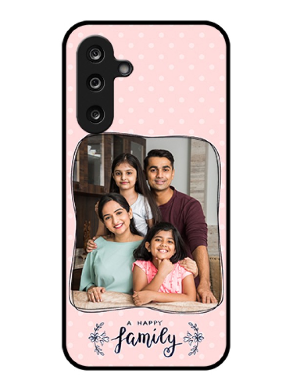 Custom Samsung Galaxy M36 5G Custom Glass Phone Case - Family With Dots Design
