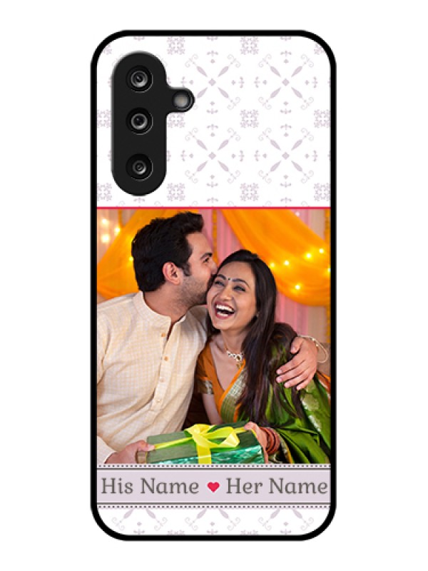 Custom Samsung Galaxy M36 5G Custom Glass Phone Case - With Photo And Ethnic Design