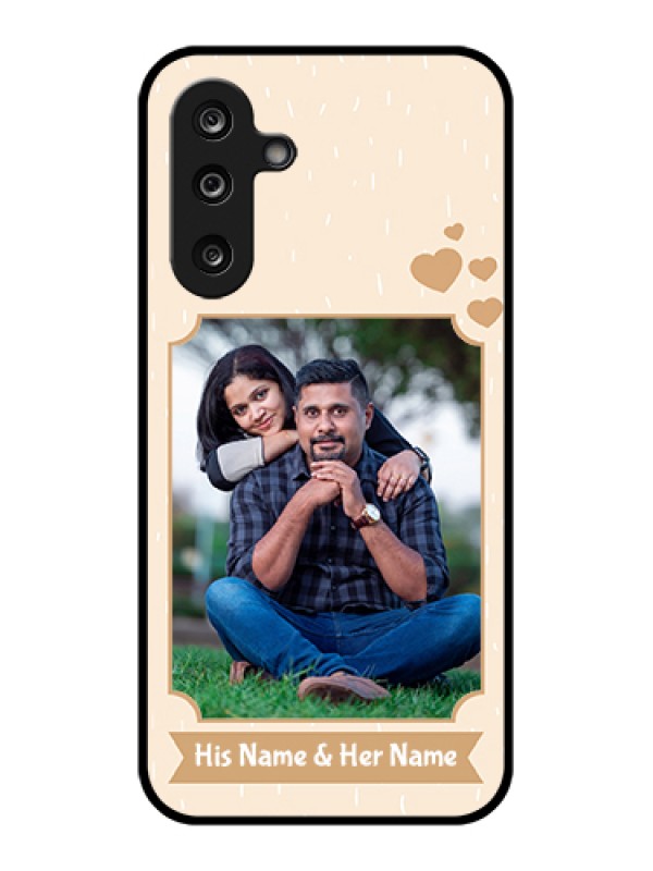 Custom Samsung Galaxy M36 5G Custom Glass Phone Case - With Confetti Love Design