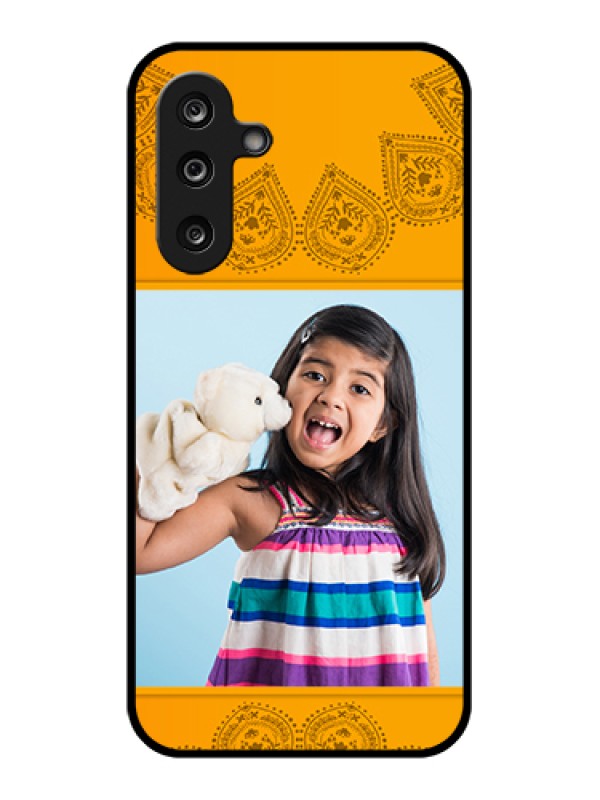 Custom Samsung Galaxy M36 5G Custom Glass Phone Case - Photo Wedding Design