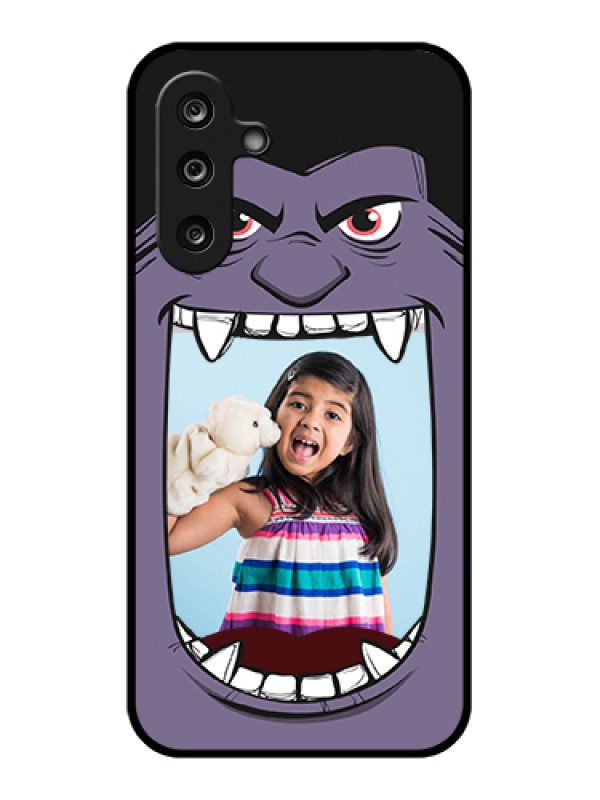 Custom Samsung Galaxy M36 5G Custom Glass Phone Case - Angry Monster Design