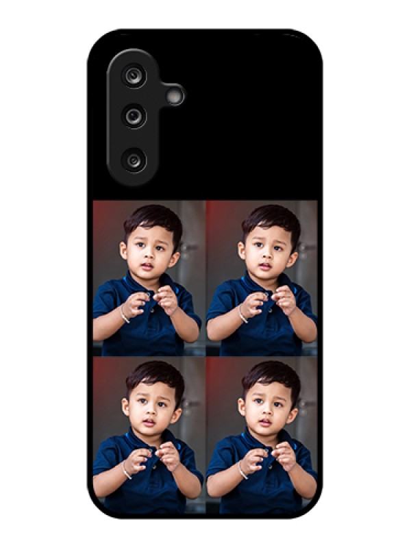 Custom Samsung Galaxy M36 5G Custom Glass Phone Case - 4 Image Holder Design