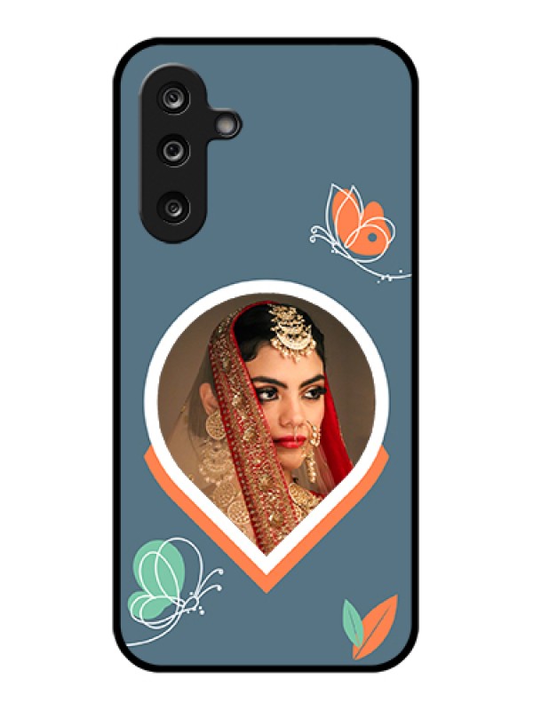 Custom Samsung Galaxy M36 5G Custom Glass Phone Case - Droplet Butterflies Design