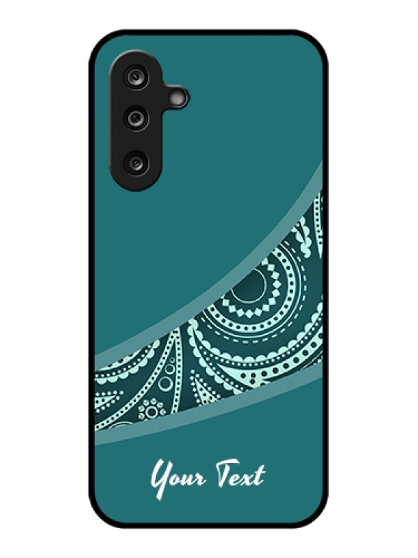 Custom Samsung Galaxy M36 5G Custom Glass Phone Case - Semi Visible Floral Design