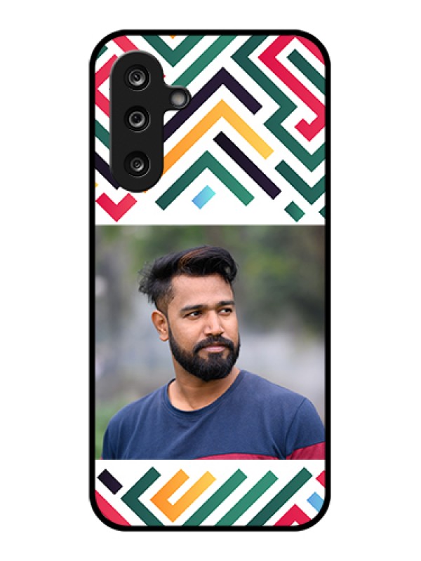 Custom Samsung Galaxy M36 5G Custom Glass Phone Case - Colorful Maze Pattern Design