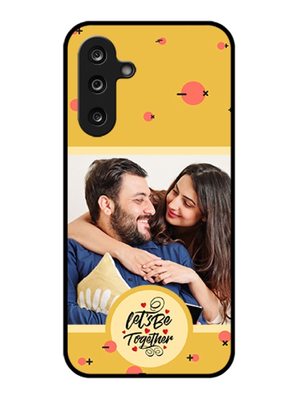 Custom Samsung Galaxy M36 5G Custom Glass Phone Case - Lets Be Together Design