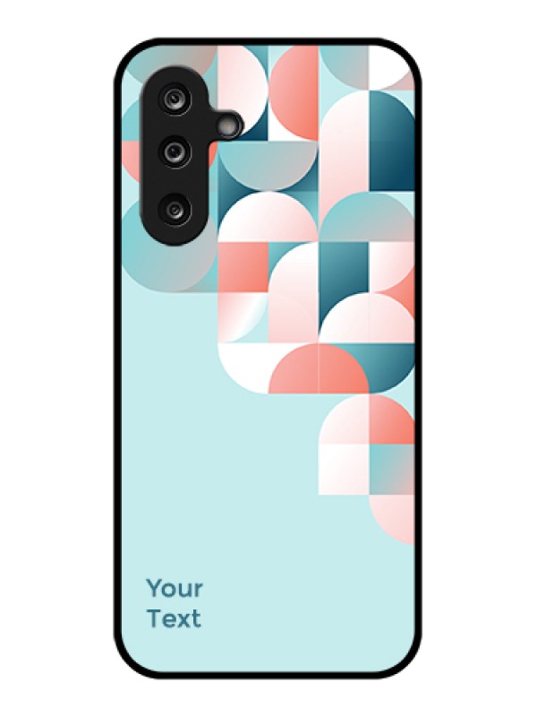 Custom Samsung Galaxy M36 5G Custom Glass Phone Case - Stylish Semi - Circle Pattern Design