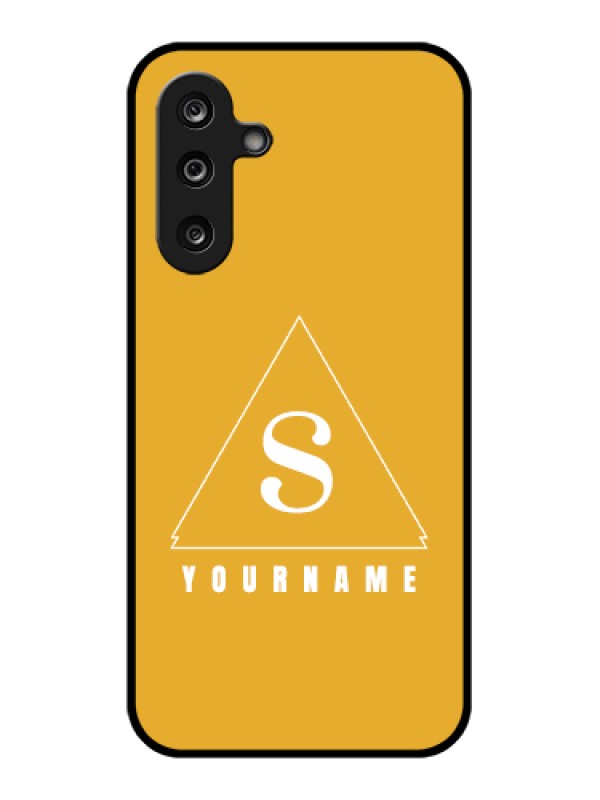 Custom Samsung Galaxy M36 5G Custom Glass Phone Case - Simple Triangle Design