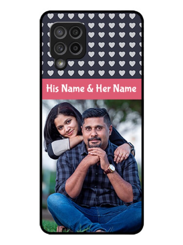 Custom Galaxy M42 5G Custom Glass Mobile Case - Love Symbols Design