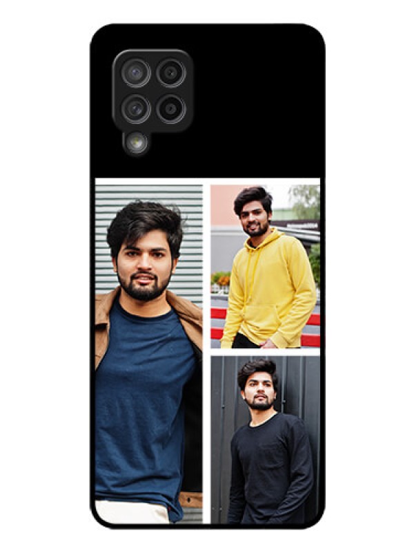 Custom Galaxy M42 5G Photo Printing on Glass Case - Upload Multiple Picture Design