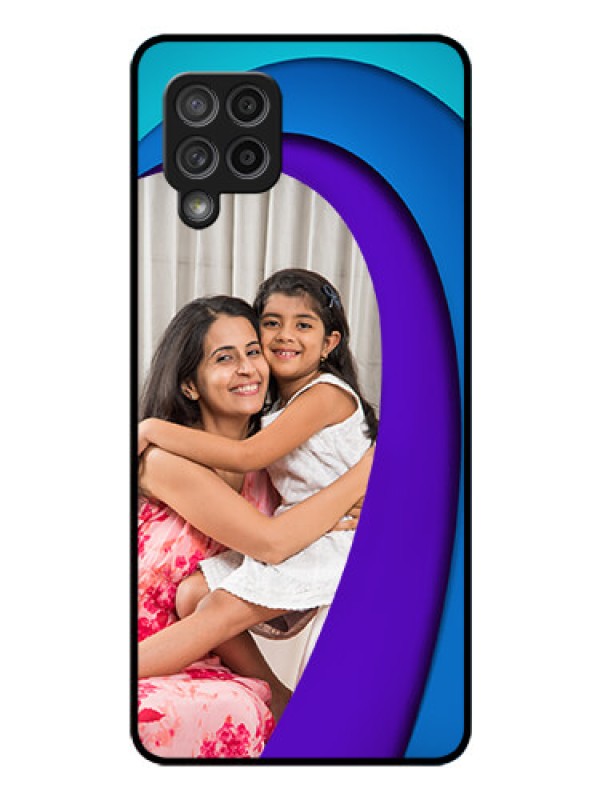 Custom Galaxy M42 5G Photo Printing on Glass Case - Simple Pattern Design