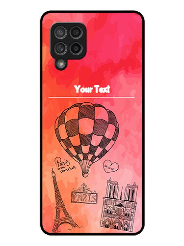 Custom Galaxy M42 5G Custom Glass Phone Case - Paris Theme Design