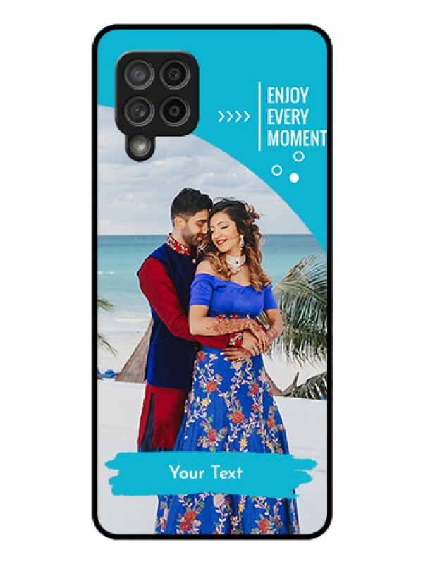 Custom Galaxy M42 5G Custom Glass Mobile Case - Happy Moment Design