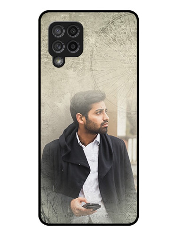 Custom Galaxy M42 5G Custom Glass Phone Case - with vintage design