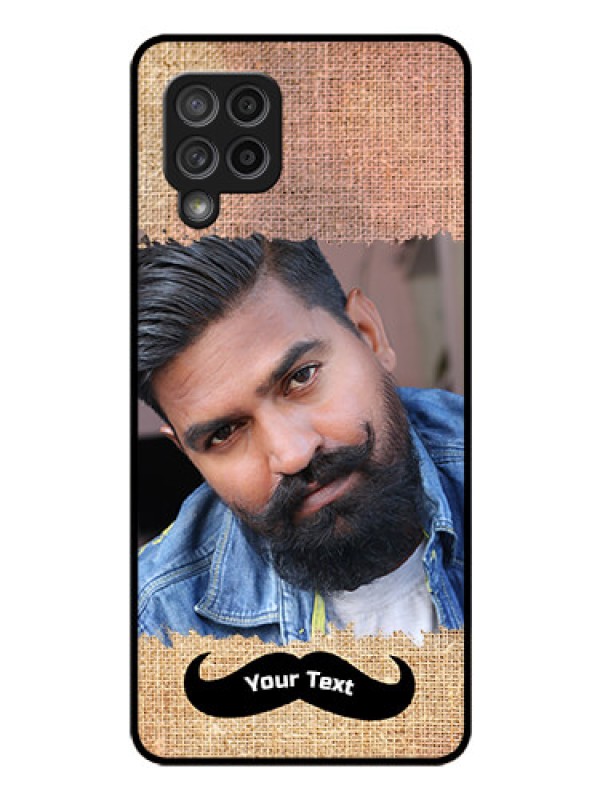 Custom Galaxy M42 5G Personalized Glass Phone Case - with Texture Design