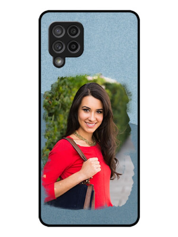 Custom Galaxy M42 5G Custom Glass Mobile Case - Grunge Line Art Design