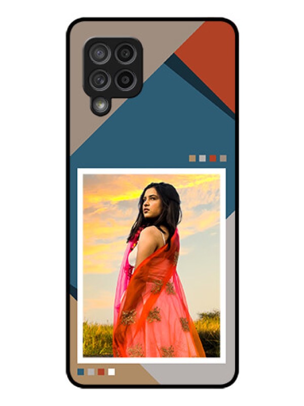 Custom Galaxy M42 5G Personalized Glass Phone Case - Retro color pallet Design