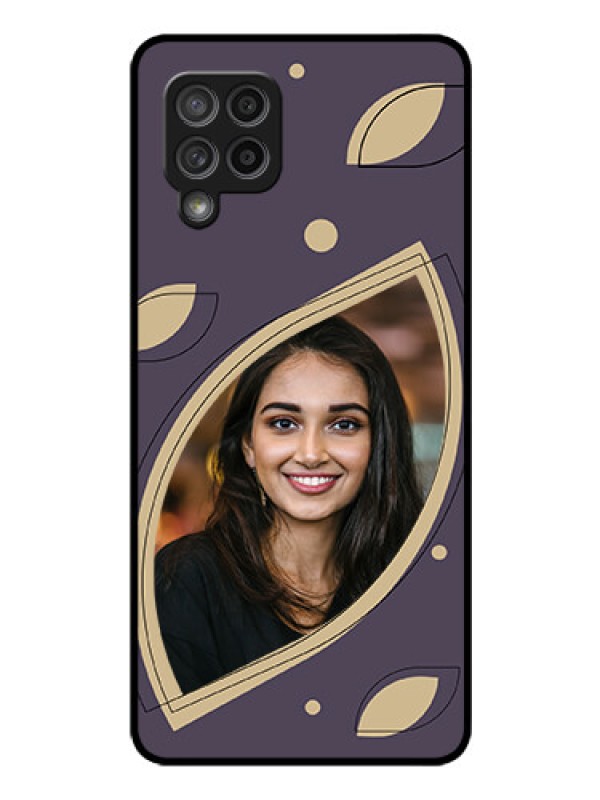 Custom Galaxy M42 5G Custom Glass Mobile Case - Falling Leaf Design